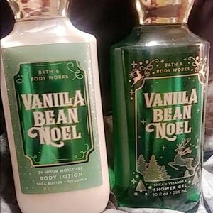 Vanilla bath and body lotion and shower set